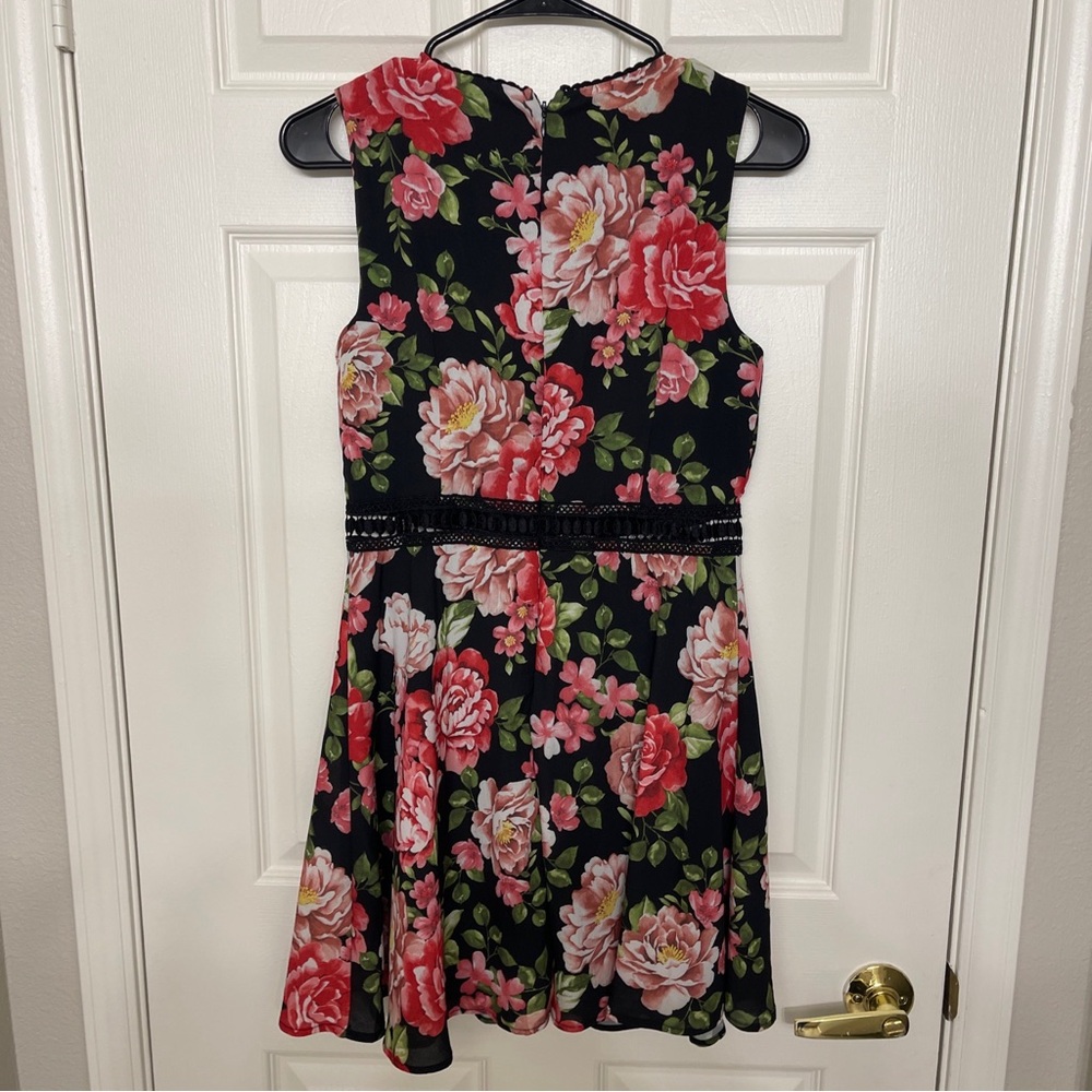 Disney Princess Black and Pink Floral Dress - Picture 9 of 12